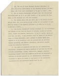 Three Stooges Agreement Signed Regarding the Film ''Have Rocket, Will Travel'' -- From May 1960, Signed Twice by Moe & Also Signed by Larry Fine & Joe DeRita -- 5pp. Measures 8.5'' x 11'' -- Near Fine